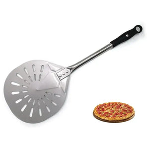 23 in Pizza Peel-9 in Round Perforated-Stainless Steel