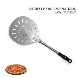 23 in Pizza Peel-9 in Round Perforated-Stainless Steel