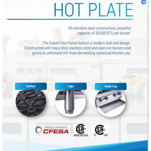 4 Burners Commercial Countertop Hot Plates