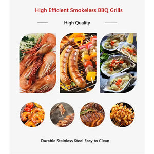 Gas Smokeless BBQ Grills-6 Burners