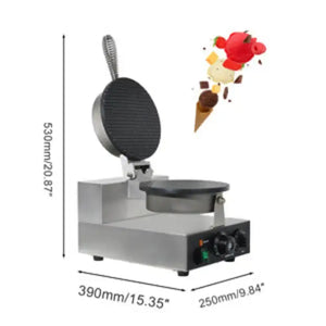 1300W Waffle Cone Maker-Single plate&Double Plate