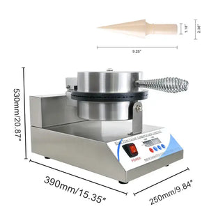 1200W Ice Cream Cone Machine-with Digital Display