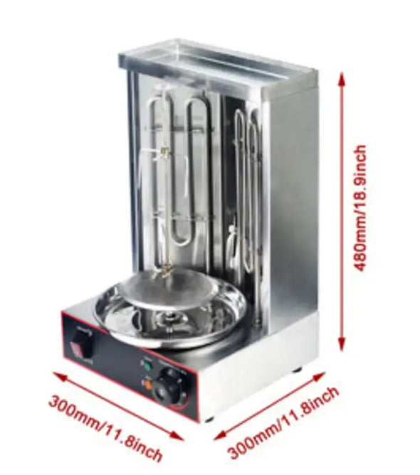 Electric Vertical Broiler-with Catch Pan-50-300℃ Adjustment