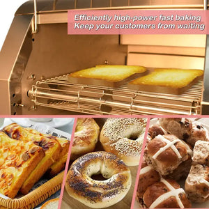 300PCS/h-Double Heating Elements Conveyor Toaster