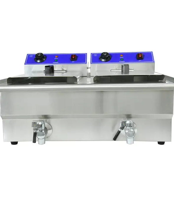 Commercial Electric Deep Fryer-with 13*2 Tanks