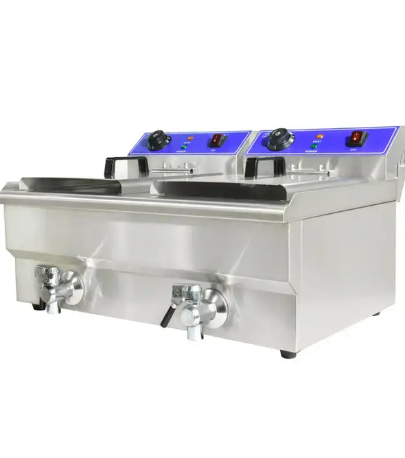 Commercial Electric Deep Fryer-with 10*2 Tanks