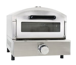 Gas Pizza Oven Stainless Steel Pizza Maker with 12 Inch Round Pizza Stone for Party and Outdoor Cooking-Li Bai Shop